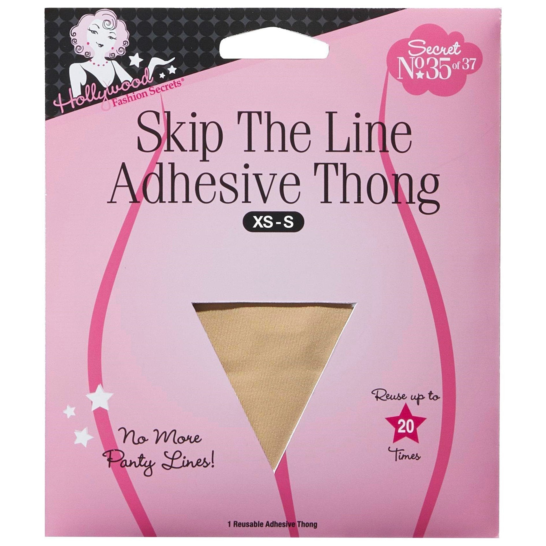 Skip The Line Invisible Adhesive Thong