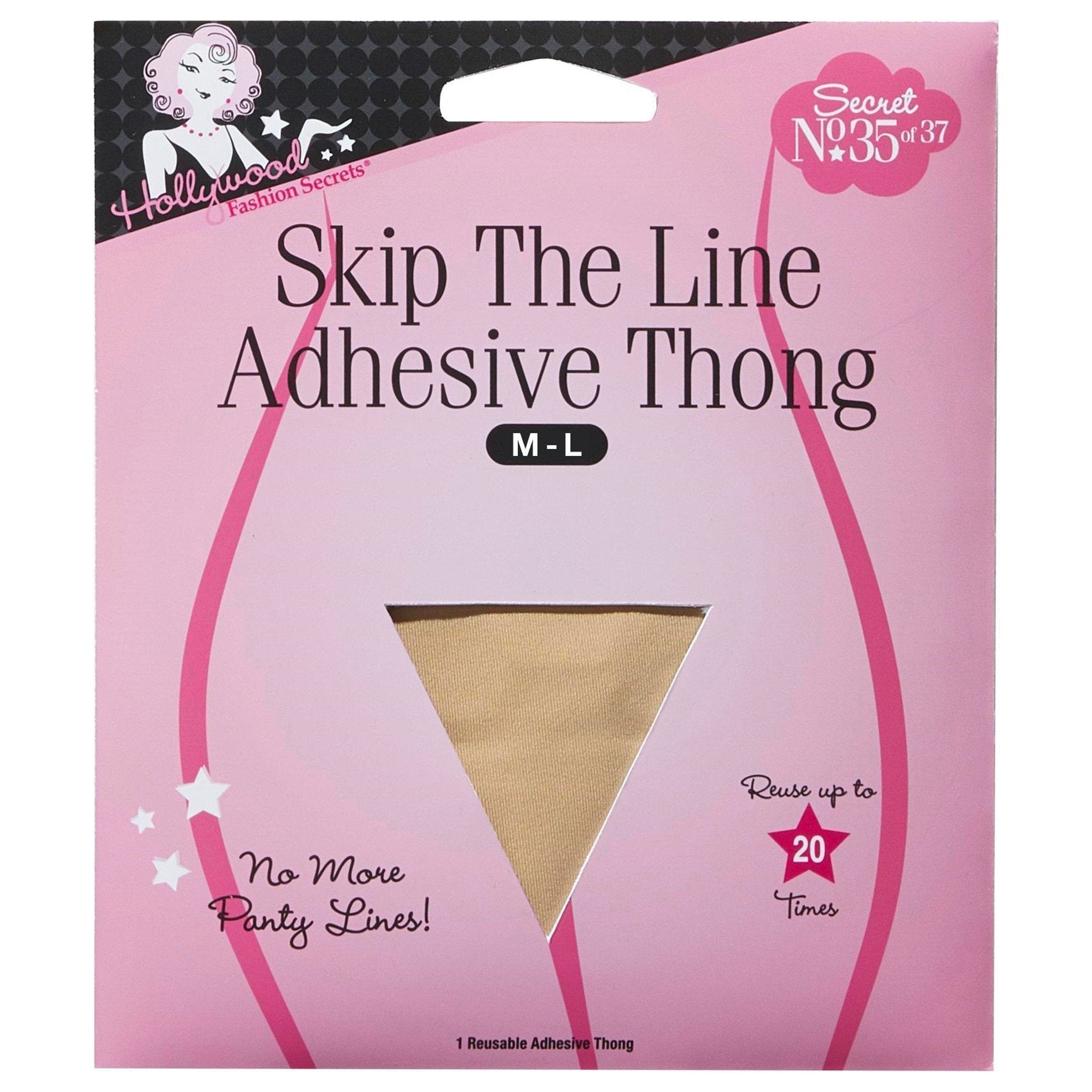 Skip The Line Invisible Adhesive Thong